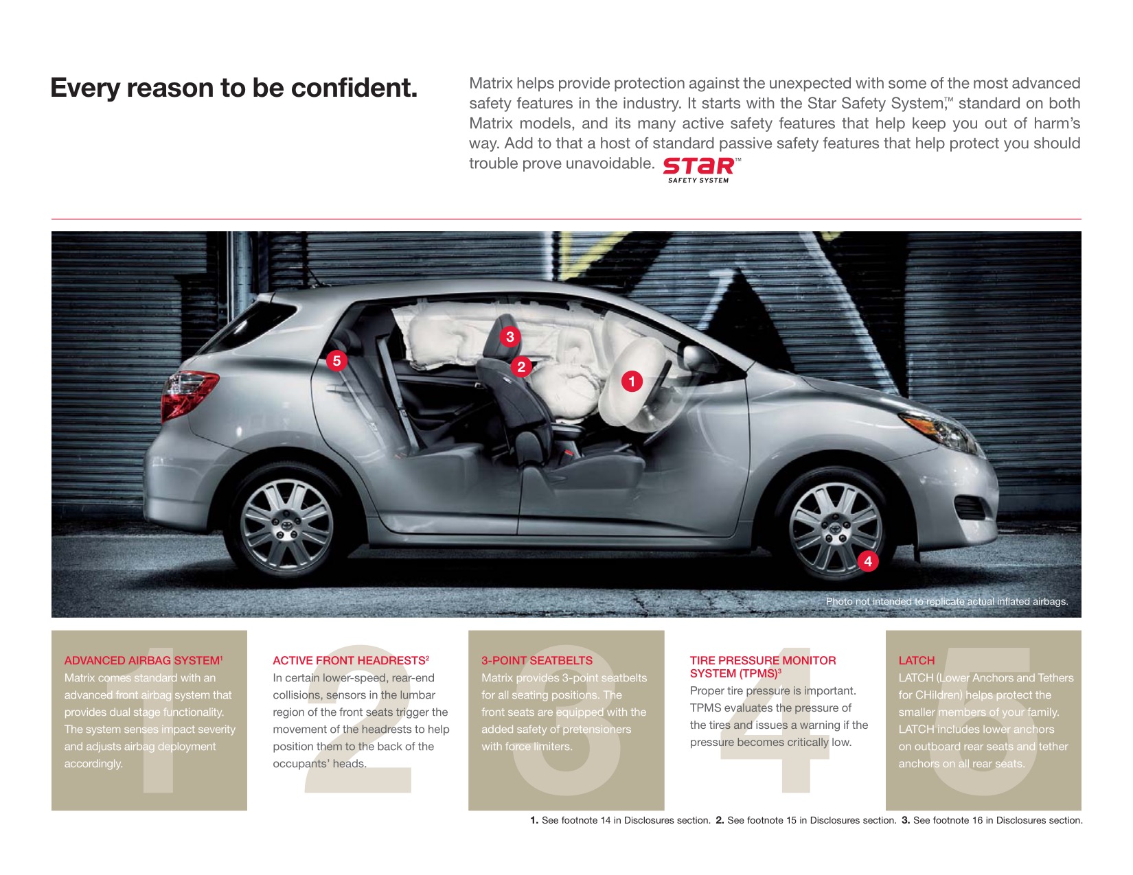 2013 Toyota Matrix Brochure Page 1